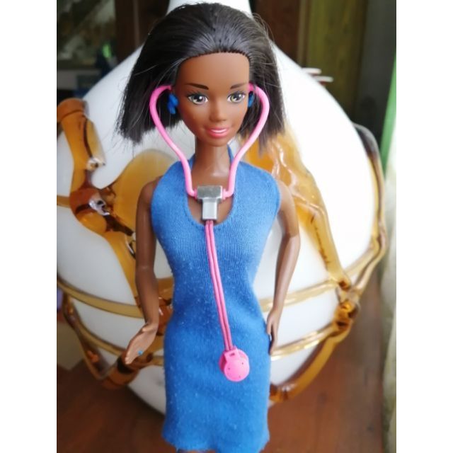 black doctor barbie doll