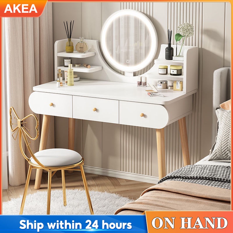 Vanity Mirror Dresser Nordic Dressing Vanity Table Make up Table Bedroom Furniture Shopee