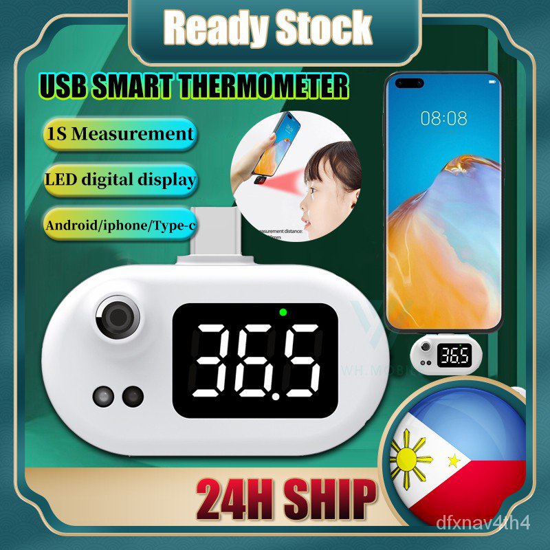 K8 Mini Mobile Phone Thermometer USB Smart Thermometer Noncontact