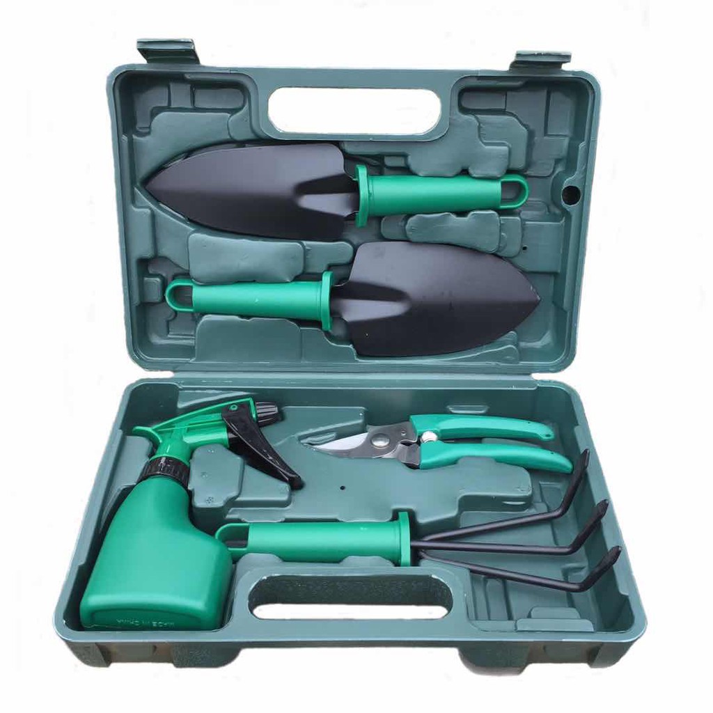 5 Pcs Garden Tools Set Stainless Steel Hand Planting Gardening Tool Kit