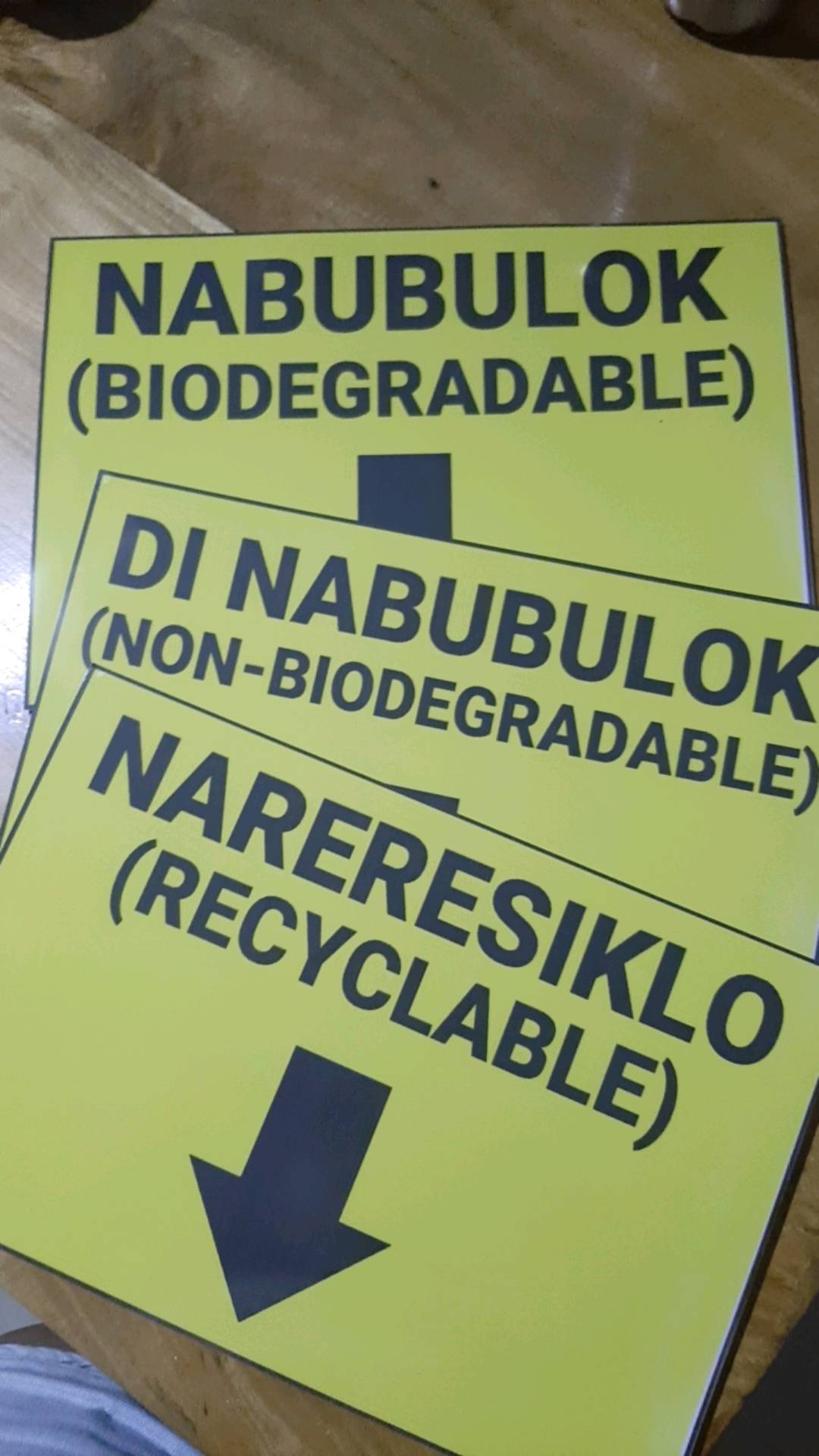 Nabubulok Di Nabubulok Reduce Reuse Recycle Biodegradable Signage ...