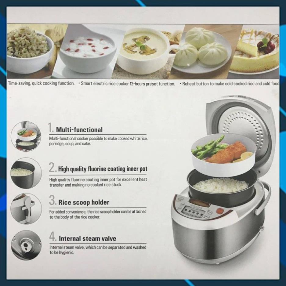 Genuine Lock & Lock Rice Cooker 1.8L [EJR351BRW Shopee Philippines