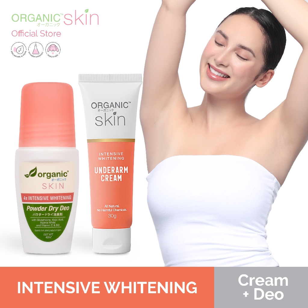 Organic Skin Japan 4x Intensive Whitening Powder Dry Deodorant And