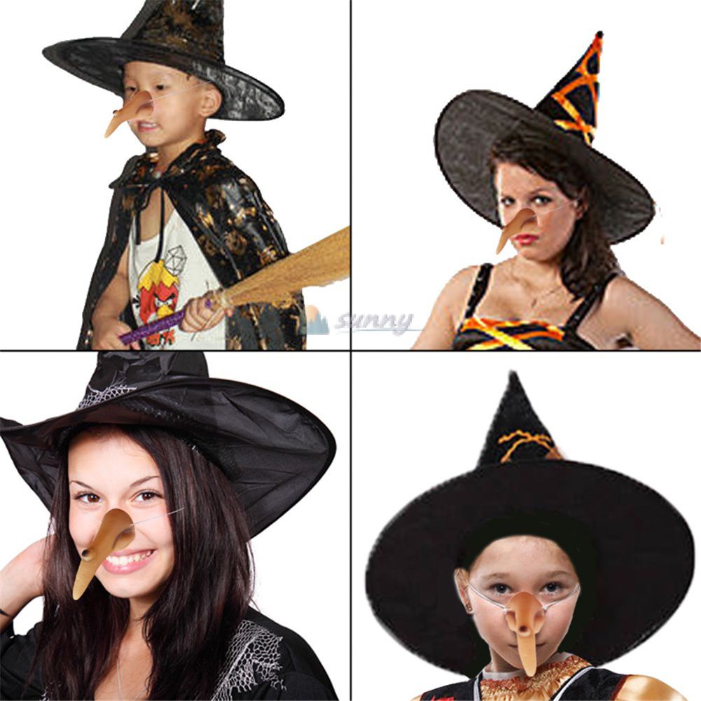 Wicked Witch Nose Halloween Cosplay Latex Nose Mask Witch Dress Up