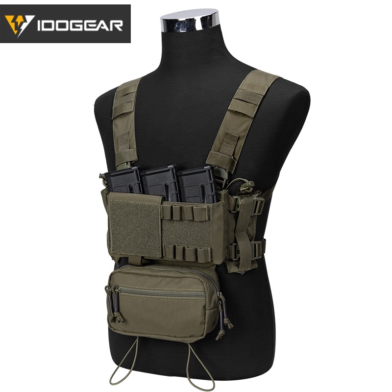 Chassis MK3 Chest Rig Quadruple Mag Pouch Tool Insert Pouch for Tactical Gaming 