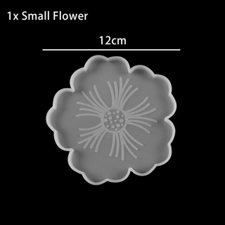 Agate Flower Coaster Resin Casting Mold Silicone Jewelry Making Epoxy Mould Craft Kit #8