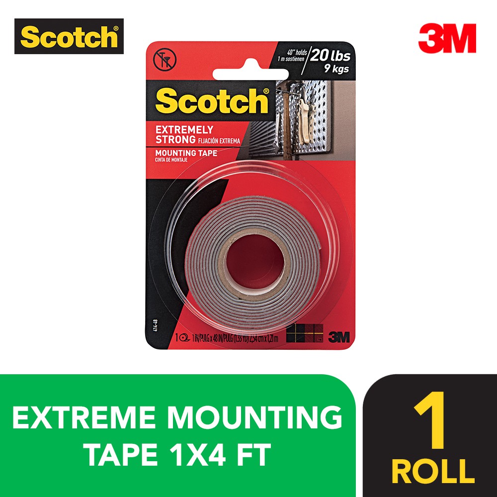 Scotch Extreme Mounting Tape 1x4 ft Shopee Philippines