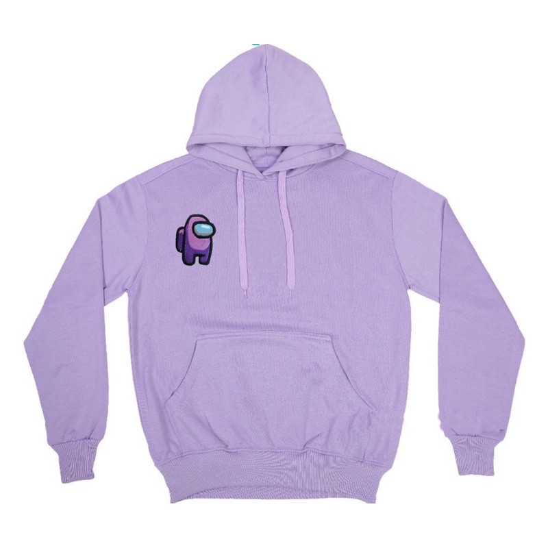 Hoodie Among Us Color Lilac (embroidery) | Shopee Philippines