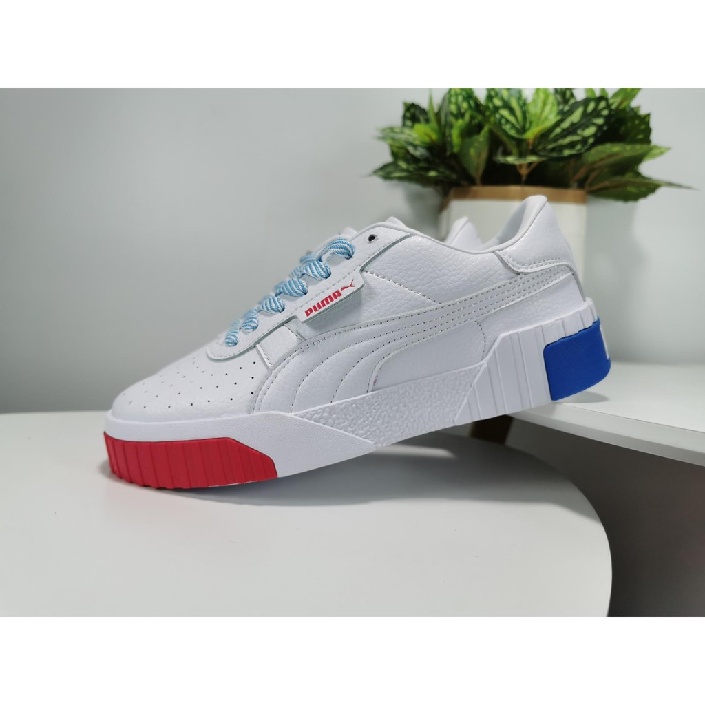 puma cali red white blue
