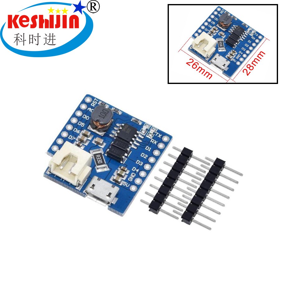 Battery Shield V1 1 0 For Wemos D1 Mini Single Lithium Battery Charging Boost Shopee Philippines