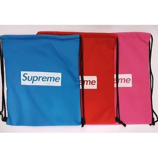 SUPREME String bag drawstring Bag Unisex  Bags SIZE 13x17inches