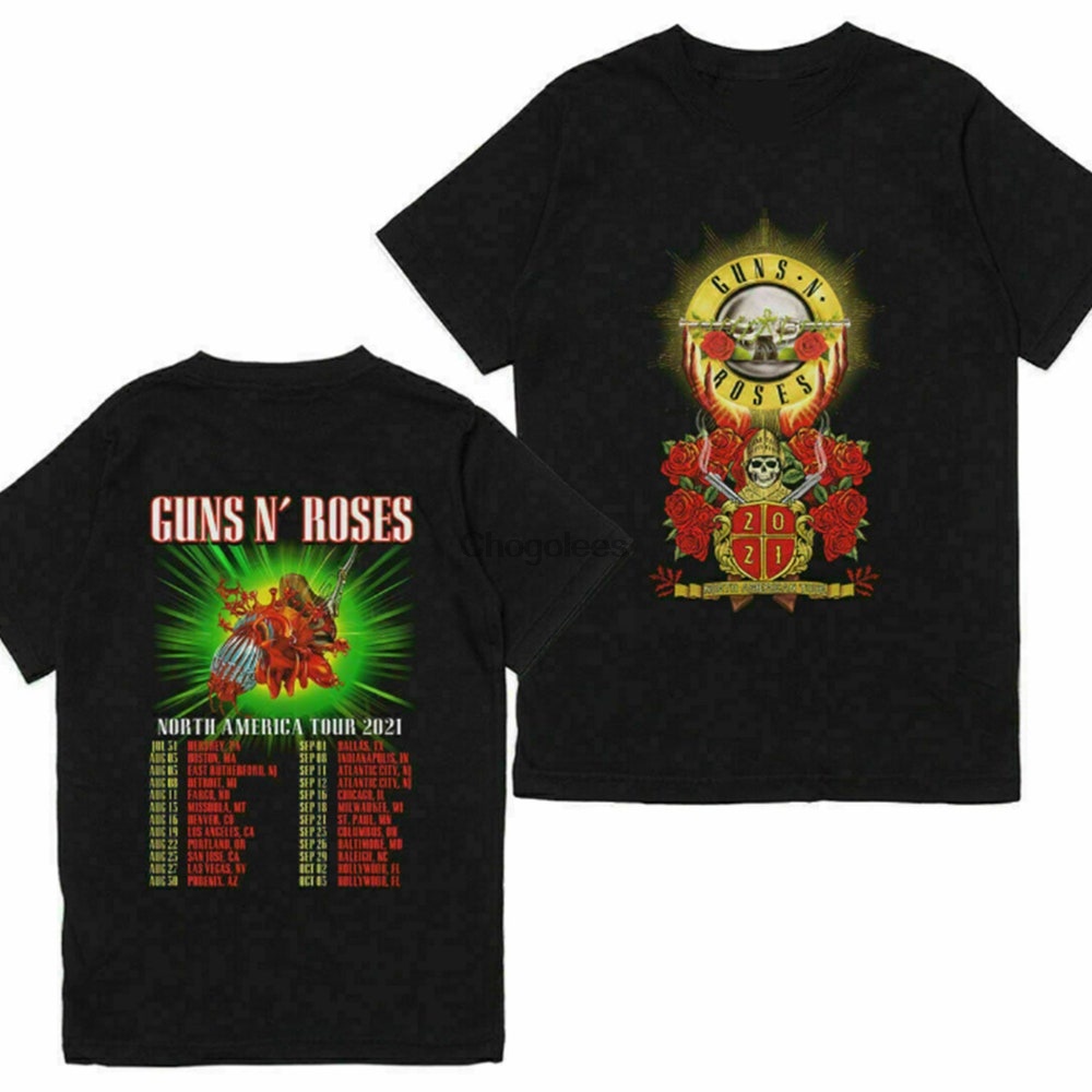 guns n' roses tour t shirt 2022