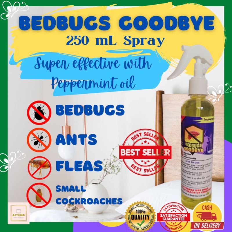Bedbugs Goodbye Bed Bugs Killer Spray with Peppermint Oil Pest Control Pamatay Surot Shopee