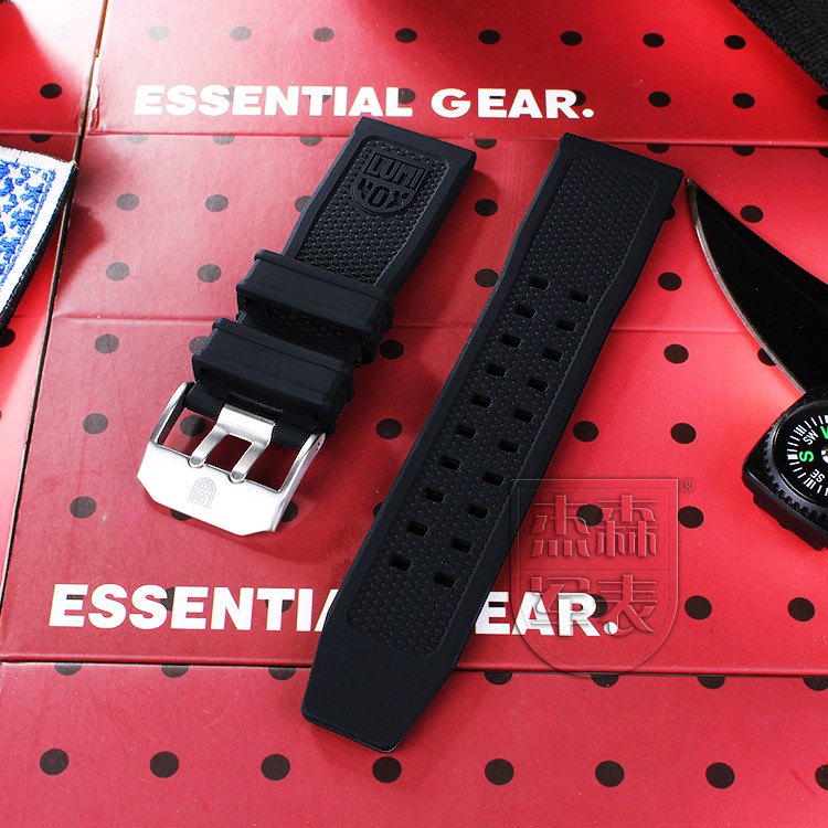 Suitable for luminox watch strap 24mm soft silicone strap 3501 3801 3251 strap