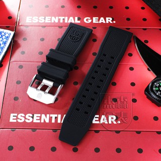 Suitable for luminox watch strap 24mm soft silicone strap 3501 3801 3251 strap #2