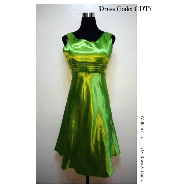 apple green formal dress
