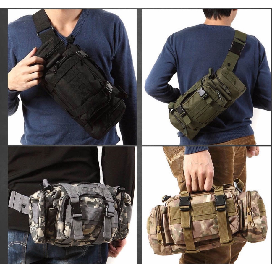 GBT Unisex Outdoor Tactical Multi-function Bag Sling Chest Messenger ...