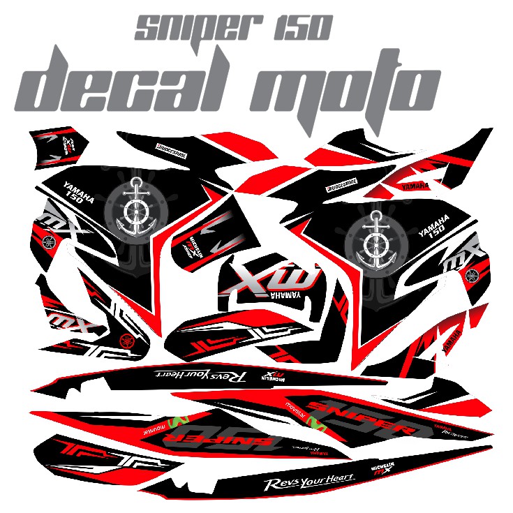 Decals Sticker Motorcycle Decals For Sniper 150 009 Anchor Shopee Philippines
