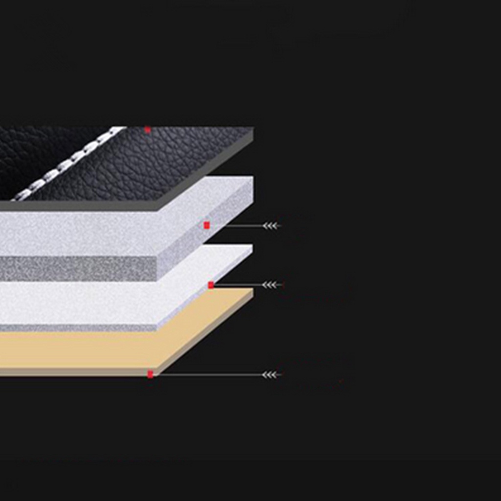 SuperAuto Universal PU Leather Car Seat Covers Full Set Fits Automobile Seat Protector Seat Decoration Car Interior Accessories - Image 6