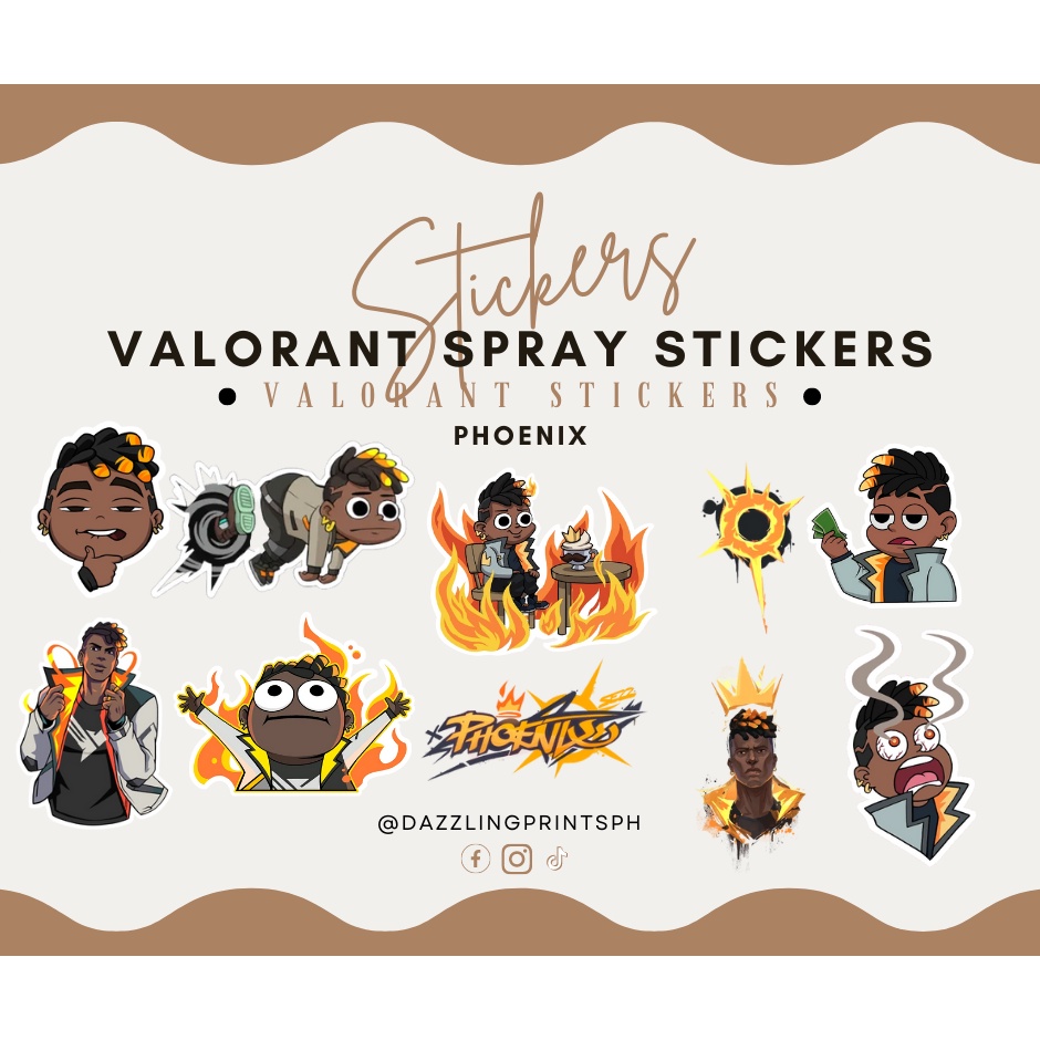 Valorant Spray Stickers Phoenix Shopee Philippines 