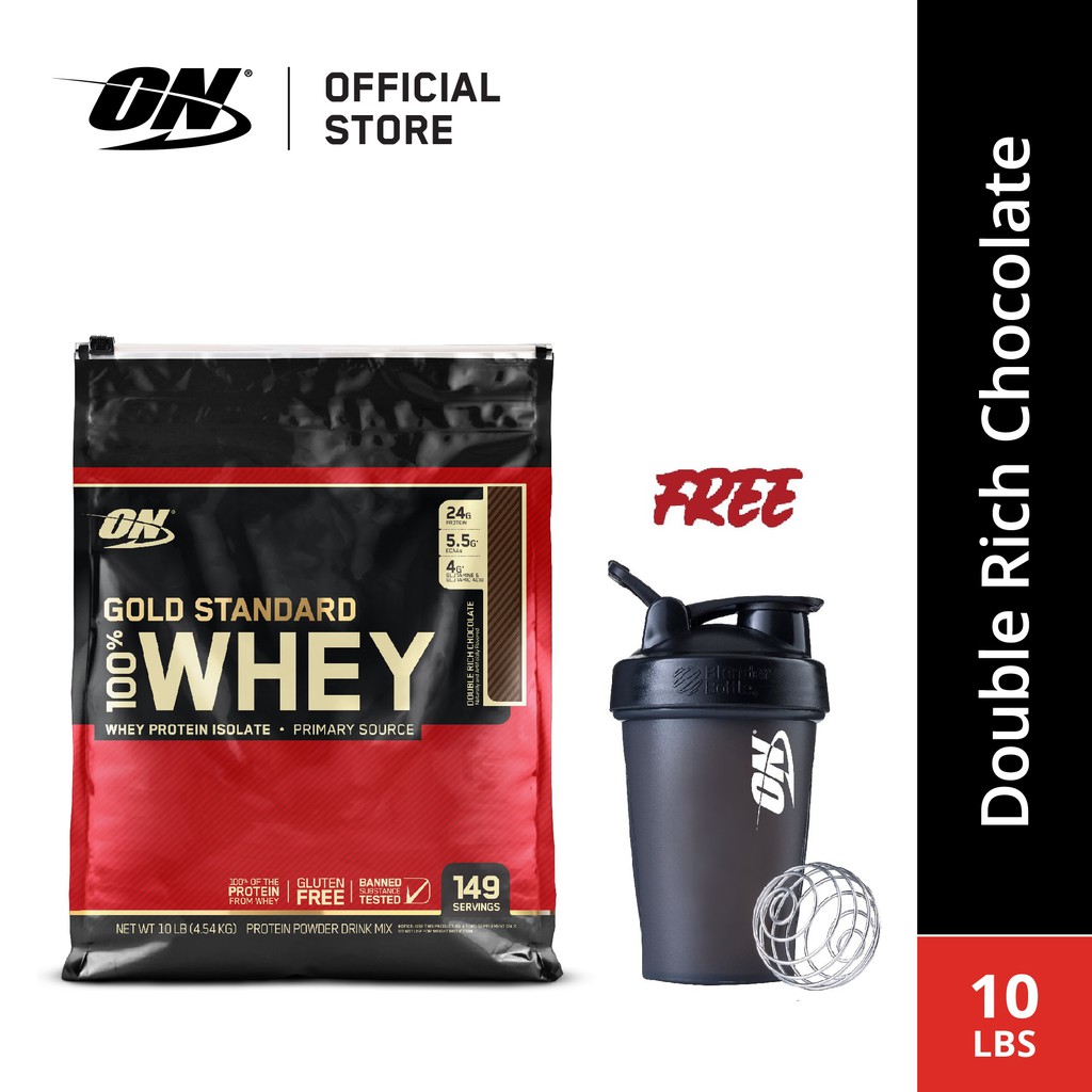 optimum-nutrition-gold-standard-whey-protein-10-lbs-free-on-shaker