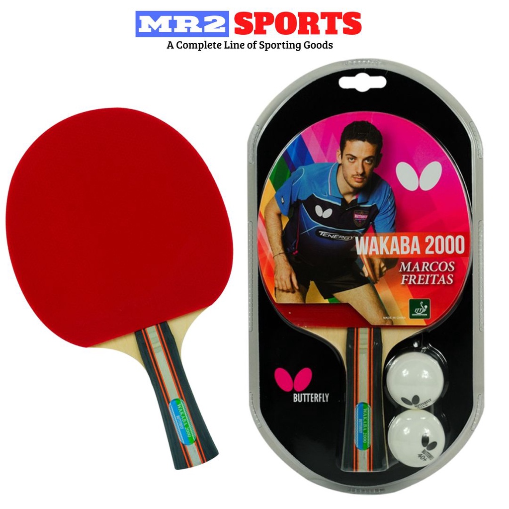 ITTF Approved Table Tennis Racket Butterfly Wakaba 2000 with Table
