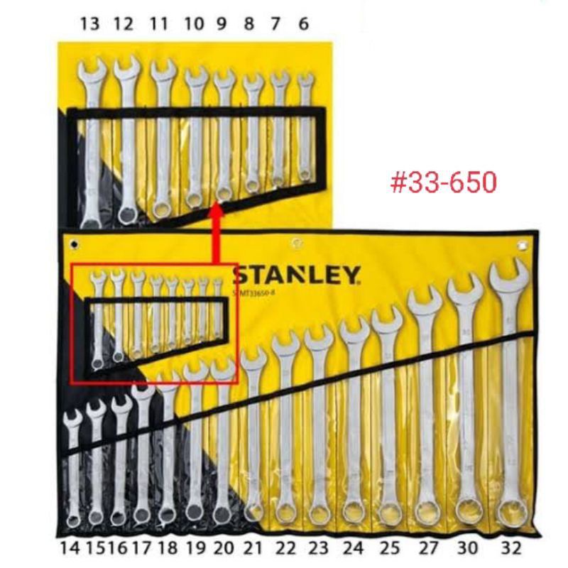 Stanley 23Pcs Combination Wrench Set 632mm 33650 Shopee Philippines
