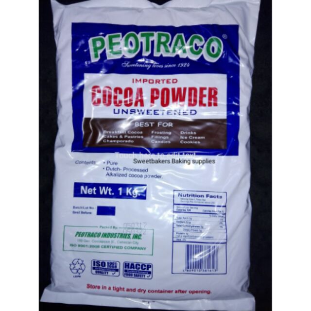 Peotraco cocoa powder - baking | Shopee Philippines