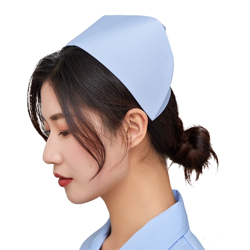 Nurse cap white thickened pink nurse cap thin section intern female nurse dovetail hat large size