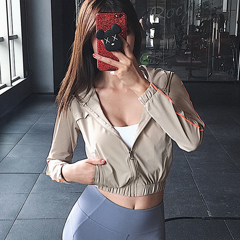 long sleeve workout jacket