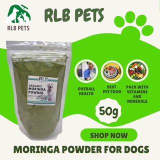 ﺴ┋☾50 Grams Moringa Powder For Dogs Malunggay Powder Overall Health W/ Vitamins, Minerals Food Toppe