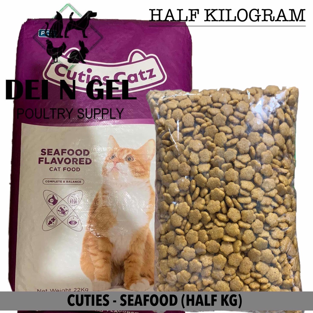 CUTIES CAT FOOD SEAFOOD FLAVOR (HALF KG) Shopee Philippines