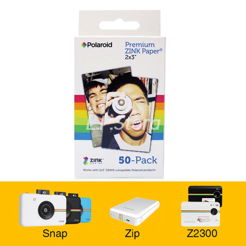 Polaroid Instax 2x3inch premium Zink film photo paper 50 sheets for