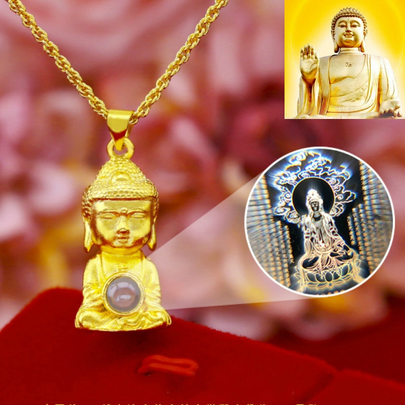 Micro Buddha Sutra Lucky Charms Necklace Pendant | Shopee Philippines