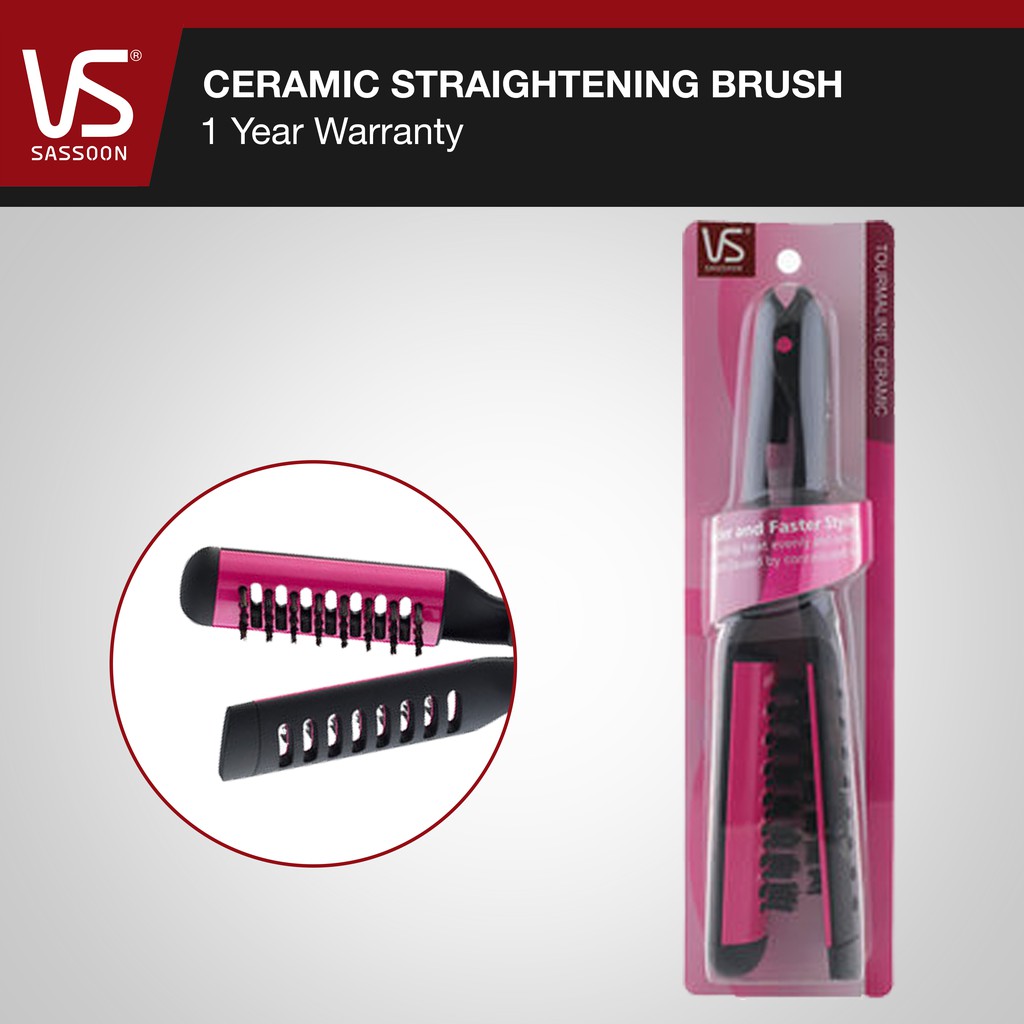 vidal sassoon ceramic straightening brush