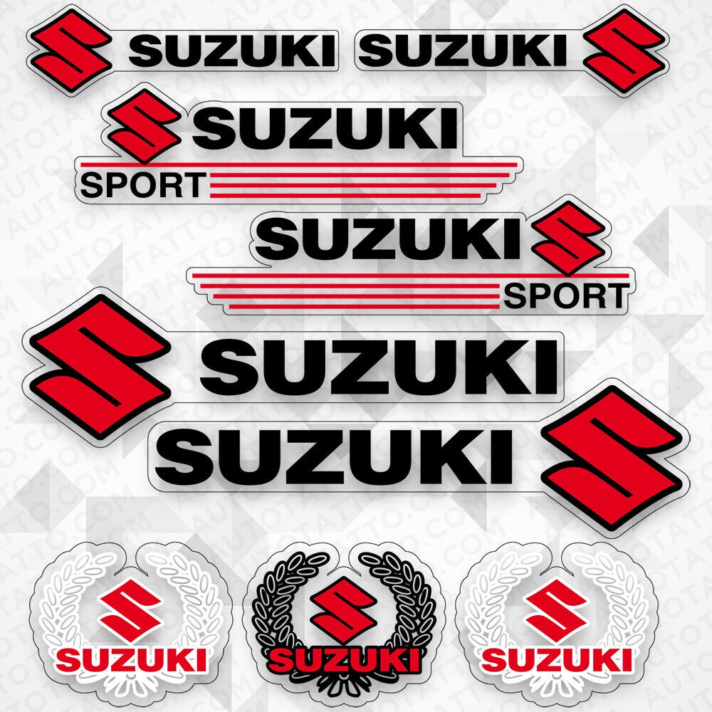 For Suzuki Motor Sport Car Logo Sticker Vinyl Decal Stripes Logo