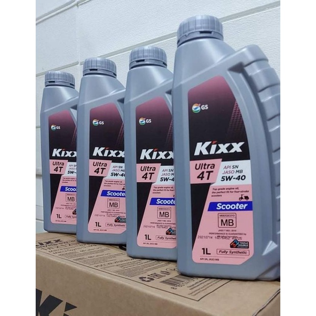 Kixx fully synthetic engine oil for automatic motorcycle (1pc/1l