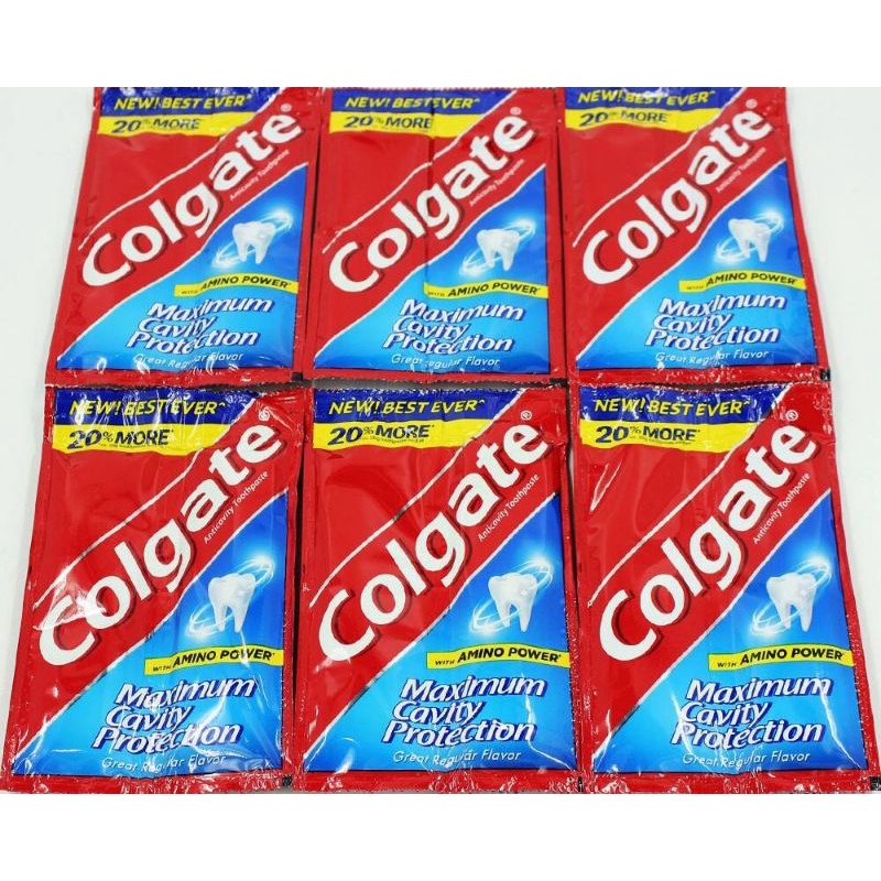 Colgate Maximum Cavity Protection Regular Flavor 6 sachet by 24g ...