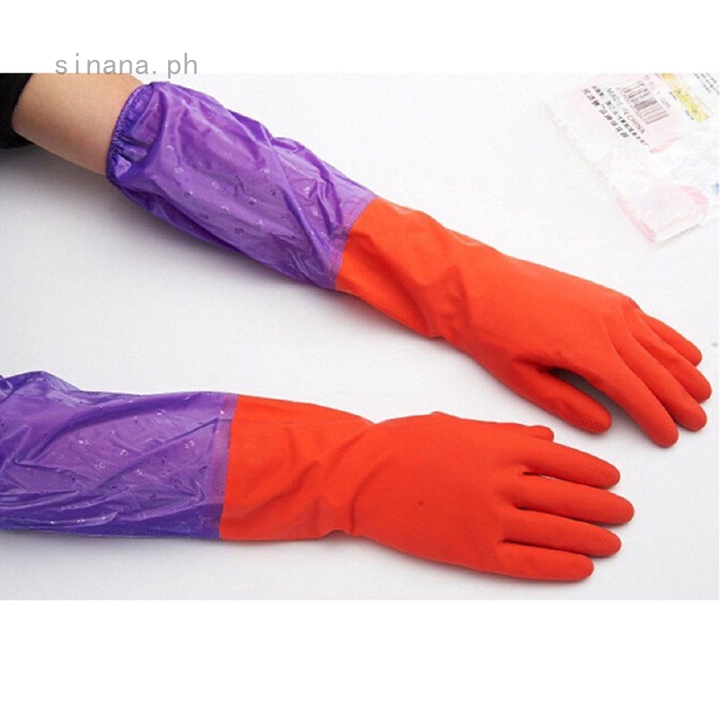 extra long rubber gloves