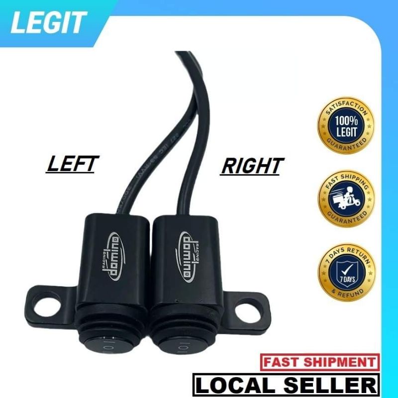 Domino Mini Driving Light Mirror Mount Switch 3 Way Switch Hazard Fog