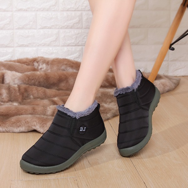 bj fur lined ankle boots