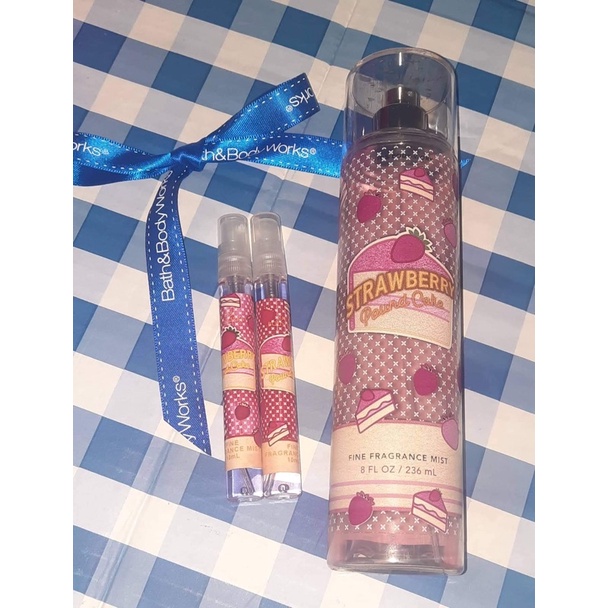 10 ML STRAWBERRY POUND CAKE BODY MIST 2022 PACKAGING 10ML Shopee