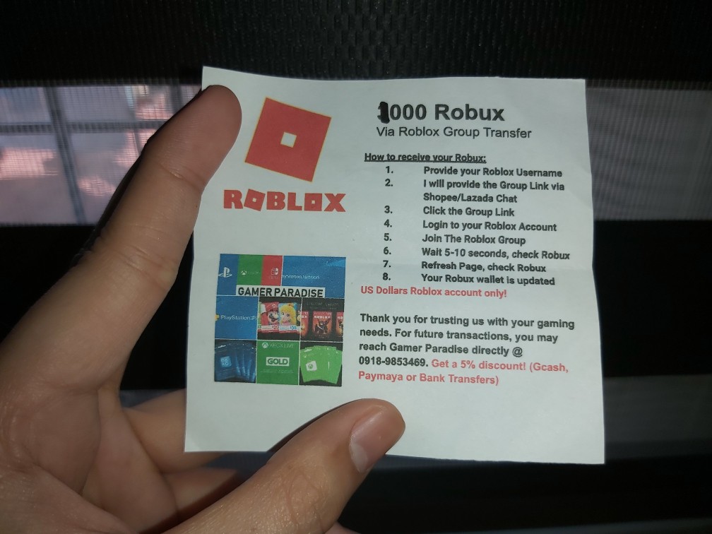 Roblox Cod Robux Group Transfer Shopee Philippines - how do you transfer robux in roblox