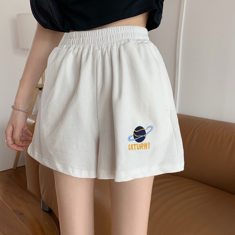 high waisted elastic shorts