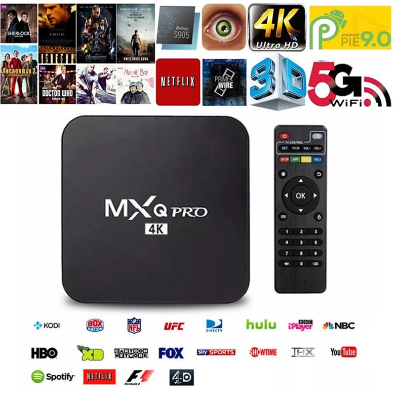 set top boxMXQ PRO 5G 4K Android TV Box HD 2.4GHz WIFI Quad Core Media ...