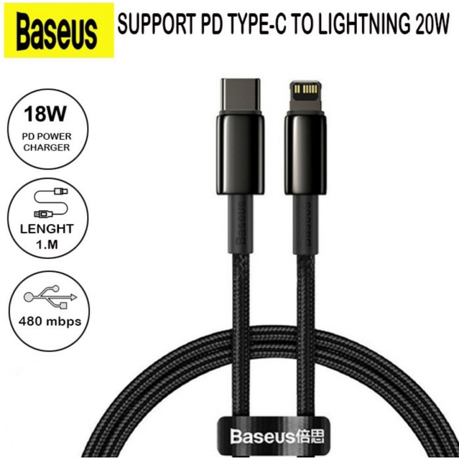Baseus CABLE IPHONE 12/12 MINI / 12 PRO / 12 PRO MAX 20W ORIGINAL