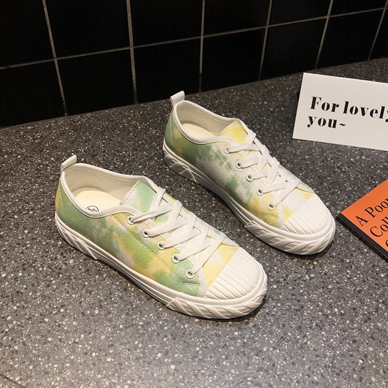 mint green canvas shoes