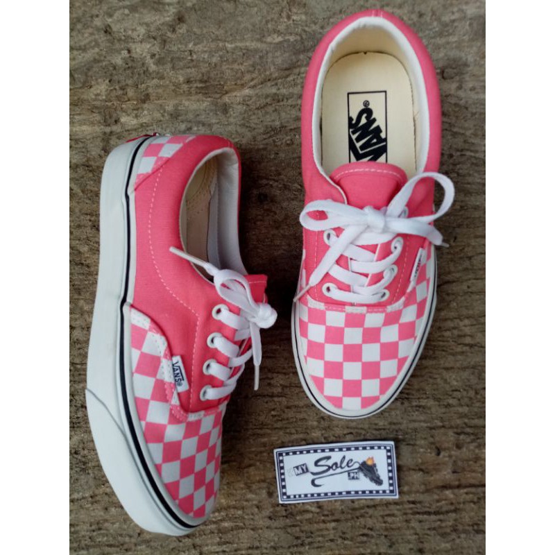 strawberry checkered vans