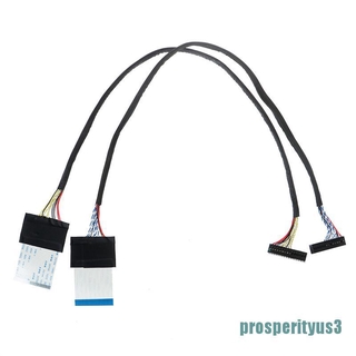 25cm 8 bit lvds cable fix-30 pin 2ch for 17-26inch lcd/led panel controllHK 