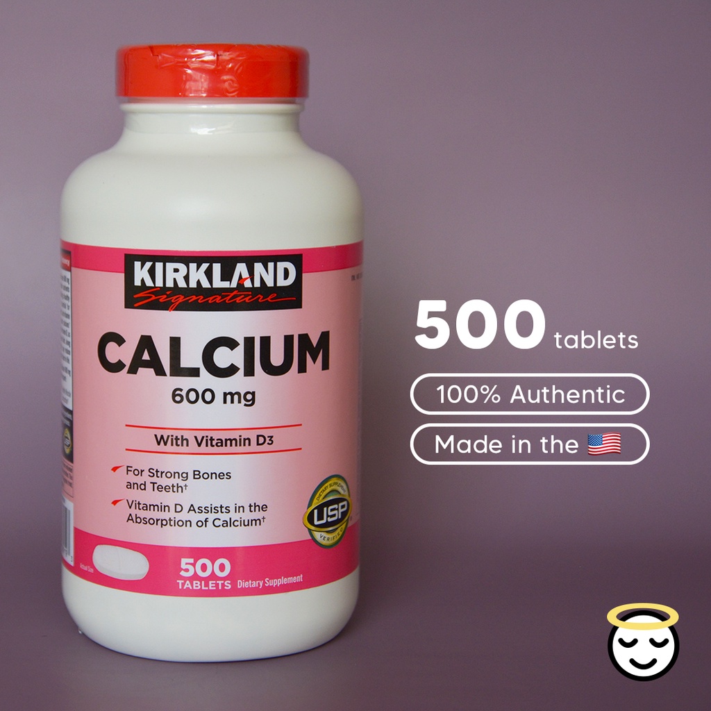 Kirkland Signature Calcium 600 mg. with Vitamin D3, 500 Tablets